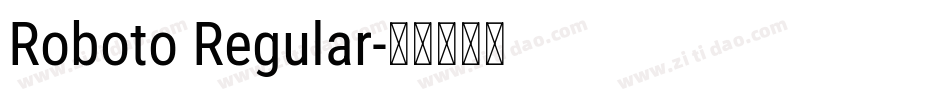 Roboto Regular字体转换